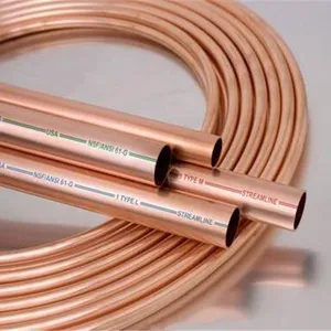 1/4 ac de tubo de cobre de la bobina/tubo de cobre de aire acondicionado rollo/bobina de tubo para refrigeración