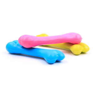 osso del giocattolo del cane di gomma durevole del giocattolo del cane di TPR di vendita caldo per la masticazione e l'addestramento dei piccoli animali domestici - Product Image 5