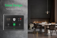 Système d'alarme domestique LoRa Tech avec écran tactile HD 7'', WiFi+4G sans fil et filaire, système de sécurité anti-intrusion, contrôle par application sur distance longue portée 500m