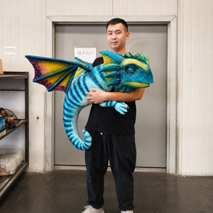 <span class=keywords><strong>Petit</strong></span> Modèle Animatronique de Dragon Bébé, Marionnette de <span class=keywords><strong>Dinosaure</strong></span> Réaliste et Mobile pour Aire de Jeux pour Enfants, Centre Commercial, Décoration de Divertissement - Product Image 1