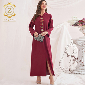 Zaynab <span class=keywords><strong>Kaftan</strong></span> Ramadán Oriente Medio Ropa árabe Monzón Moda Damas Mujeres islámicas Abaya Vestidos - Product Image 2