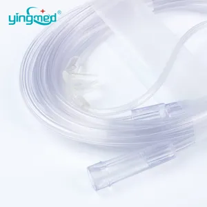 Factory produced Types of colored two bore nasal oxygen cannula sizes with CE ISO