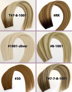 Extensiones de Cabello Ruso Invisible Genius Weft de Doble Trama Europea de Primera Calidad Ruikang para Cabello Humano Genius Weft - Product Image 4