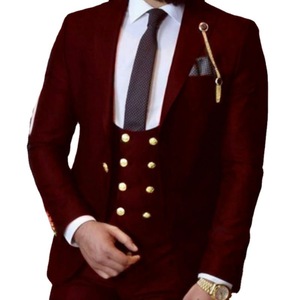 Traje de tres piezas para <span class=keywords><strong>hombre</strong></span> nuevo europeo y americano, traje de negocios para novio, mejor <span class=keywords><strong>hombre</strong></span>, traje de vestir - Product Image 4