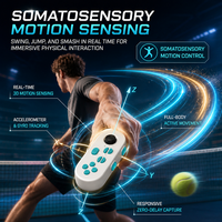 T96 Mini 4K Konsol Game TV Sensor Gerak Nirkabel 2.4GHz Dual Somatosensory Gamepad Multi Pemain Plug and Play Pesta Keluarga