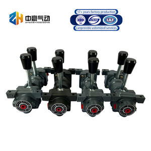 QF502D 4 + 4 밸브 공압 아연 도금 수동/자동 풍량 조절 밸브 드릴 트럭 사용 - Product Image 1