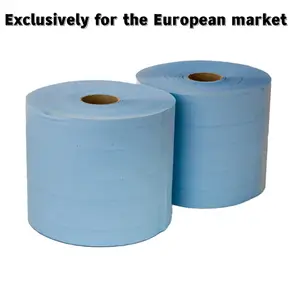 Commercial Recycled Blue 2 Ply Embossed Centre Feed Compatible Big Hand Paper Towel Tissue Rolls