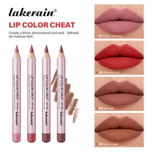 Lakerain Label Cheat naturale pigmento vegano impermeabile 4 <span class=keywords><strong>colori</strong></span> per labbra matite Custom Private Label - Product Image 2