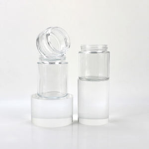 Frasco de Vidrio para Flores, Frasco de Lados Rectos, Recipiente para Almacenamiento de Alimentos a Prueba de Niños con Tapa Blanca Resistente a la Manipulación Infantil - Product Image 5