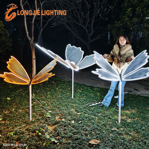 H:1M W:1.5M 3d Christmas Motif <strong>Lights</strong> Outdoor Lighting Dynamic Colorful for <strong>Wings</strong> <strong>Led</strong> Iron Butterfly <strong>Light</strong> - Product Image 1