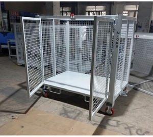 قفص شحن فولاذي بسعة 1000 كجم من يليان، ملحق للرافعة الشوكية، حاوية سلكية مطلية بالرش، مصنوعة من المعدن حسب الطلب - Product Image 3