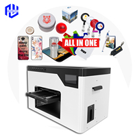 Printer UV Flatbed Domsem Desktop A5/A4 Kecil dengan Pencetakan Grafis Presisi Tinggi untuk Casing Ponsel & Kartu Akrilik (Tanpa Tinta)