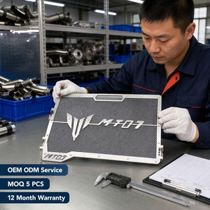 Protection de radiateur pour <span class=keywords><strong>Yamaha</strong></span> MT07 <span class=keywords><strong>MT</strong></span> <span class=keywords><strong>07</strong></span> 2014 <span class=keywords><strong>2019</strong></span>, grille de protection en acier inoxydable, 5 couleurs, pièces de modification de moto - Product Image 6