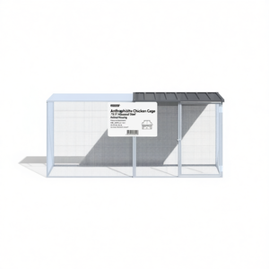 Jaula para Pollos Antracita 79.9x38.6x35.4 de Acero Galvanizado para Alojamiento de Animales - Product Image 1