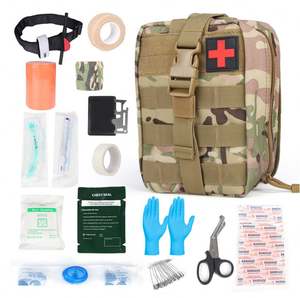 Sac tactique portable en nylon avec logo personnalisé, trousse de premiers soins, kit de survie pour aventures en plein air, cadeau promotionnel d'entreprise, sérigraphie - Product Image 1