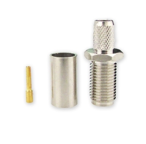ขั้วต่อแบบจีบตัวเมียชุบนิกเกิล SMA-K-3 สำหรับสายเคเบิล 50-3/LMR195/RG58 - Product Image 2