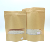 Sachet Doypack Personnalisé Refermable avec Fermeture Éclair pour Biscuits, Petit Sac en Papier Kraft pour Aliments