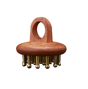 HY saf bakır pirinç Gua Sha kurulu vücut akupunktur kazıma masaj araçları için masaj aleti gugukurulu SPA akupunktur kazıyıcı - Product Image 2