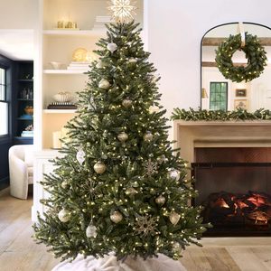 <span class=keywords><strong>Balsam</strong></span> <span class=keywords><strong>Hill</strong></span> <span class=keywords><strong>Sapin</strong></span> de Noël artificiel classique bleu épicéa pré-éclairé de 75 pieds, 2 960+ branches, 1000 lumières LED claires, en polychlorure de polyvinyle - Product Image 6