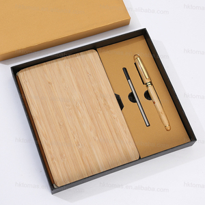 Idées de cadeaux de Noël en bois paquet de coffret cadeau d'affaires pour ordinateur portable avec stylo et pilote USB coffrets de cadeaux d'entreprise/ - Product Image 1