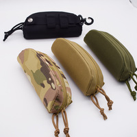 Étui à lunettes tactique Molle à coque rigide, 11 couleurs, pochette de protection pour lunettes de soleil en tissu Oxford, accessoires de sport de plein air