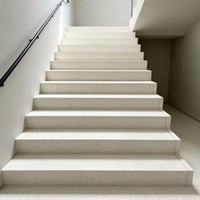Dalles de pierre artificielle en résine polyester, agglomérat de pierres mélangées, dalles polies découpables pour marches d'escalier et rebords de fenêtre