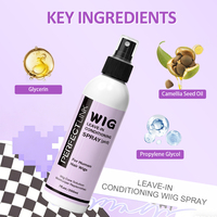 Après-shampoing sans rinçage pH5 en spray pour perruques, hydratant, nourrissant, réparateur, anti-frisottis et démêlant, pour cheveux naturels, marque privée