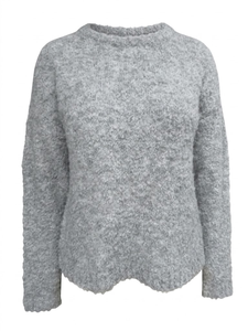 Pull-over épais pour femme en mélange recyclé de polyester/acrylique/laine 3GG, manches longues, décontracté, pour tous les jours - Product Image 2