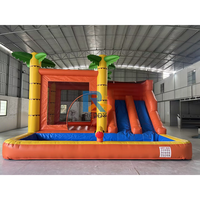 Château gonflable de qualité commerciale avec piscine à vendre, château gonflable professionnel pour sauter