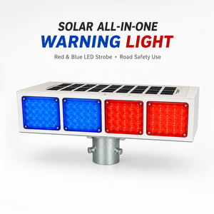 Vente en gros usine OEM Personnalisé Balise stroboscopique LED solaire avec protection IP65 pour signalisation routière et travaux de construction - Product Image 1