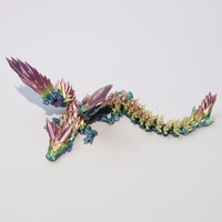 Ailes de dragon en PLA imprimées en 3D, articulées et créatives, ornements faits à la main, jouets cadeaux, Shanghai Cross-border