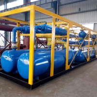 Machine de pyrolyse mini 100 kg-1 t pour pneus usagés et plastiques, rendement en huile 45-52 %, montée sur patins, 500-540°C, économie d'énergie, recyclage