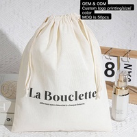 Sac à chaussures en coton biologique écologique avec cordon de serrage, grand format, personnalisable avec logo imprimé, en mousseline, pour emballage cadeau de Noël