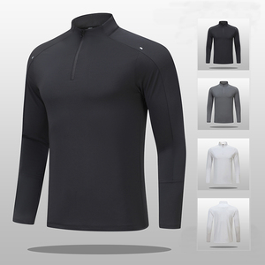 T-shirts d'entraînement à manches courtes respirants pour hommes et femmes Chemises de sport à séchage rapide pour la course à pied d'été en ville Motif solide - Product Image 1
