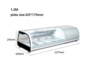 <span class=keywords><strong>Vitrine</strong></span> réfrigérée pour sushis de cuisine japonaise 1500 mm avec éclairage LED, pour la présentation de sashimi frais - Product Image 6