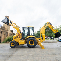 Neuer Diesel-Lader Mini-Baggerlader Landwirtschaftlicher Traktor 4x4 Lader-Bagger-Kombination