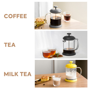 เครื่องชงกาแฟเฟรนช์เพรส Easy Carry ขนาด 600 มล. ทำจากแก้วบอโรซิลิเกตคุณภาพสูง พร้อมตัวกรองสแตนเลส ทนความร้อนได้ถึง -20 องศา ° C-150 ° C - Product Image 3