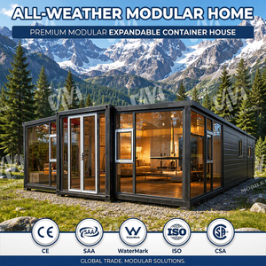 Casa Container Prefabbricata di Lusso Espandibile 20Ft 40Ft con Camera da Letto e Cucina - Product Image 1