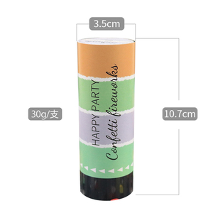 Cannone <span class=keywords><strong>Sparacoriandoli</strong></span> Personalizzabile per Compleanni, Matrimoni, Capodanno, in Carta con Lamina <span class=keywords><strong>Argento</strong></span>, Oro e Oro Rosa, Mini <span class=keywords><strong>Sparacoriandoli</strong></span> Portatile Usa e Getta - Product Image 5