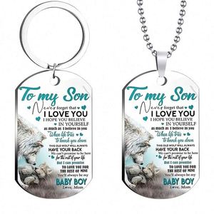 <span class=keywords><strong>À</strong></span> <span class=keywords><strong>mon</strong></span> <span class=keywords><strong>fils</strong></span> n'oubliez jamais que je t'aime <span class=keywords><strong>porte</strong></span>-clés pendentif avec collier en acier inoxydable ou <span class=keywords><strong>porte</strong></span>-clés <span class=keywords><strong>porte</strong></span>-clés enfants jour garçon cadeau - Product Image 1