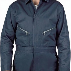 Combinaison de travail classique pour homme, ignifuge, sans coutures, à manches longues, avec triple couture, en nylon respirant - Product Image 1