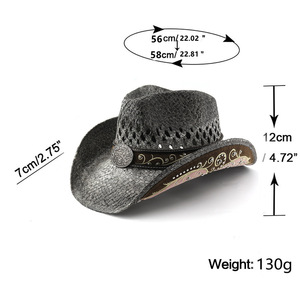 Sombrero <span class=keywords><strong>de</strong></span> vaquero <span class=keywords><strong>de</strong></span> ala ancha dura <span class=keywords><strong>de</strong></span> Texas occidental americano para hombre <span class=keywords><strong>Boa</strong></span> <span class=keywords><strong>de</strong></span> piel <span class=keywords><strong>de</strong></span> cuerno largo para pesca al aire libre Sombreros <span class=keywords><strong>de</strong></span> paja <span class=keywords><strong>de</strong></span> papel <span class=keywords><strong>de</strong></span> viaje México - Product Image 2