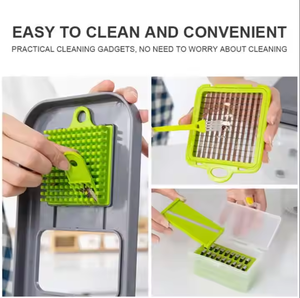 FACTORY Wholesale Fruit & Vegetable Processing <b>Machines</b> <b>ABS</b> Design Vegetable Cutter 22in1 Vegetable Chopper - Product Image 3