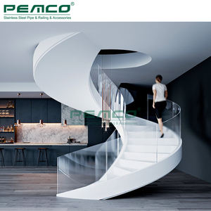 <span class=keywords><strong>Precio</strong></span> de fábrica, <span class=keywords><strong>escalera</strong></span> espiral, interior, hogar, banda de rodadura de madera, <span class=keywords><strong>barandilla</strong></span> de vidrio, <span class=keywords><strong>escalera</strong></span> en espiral curva - Product Image 3