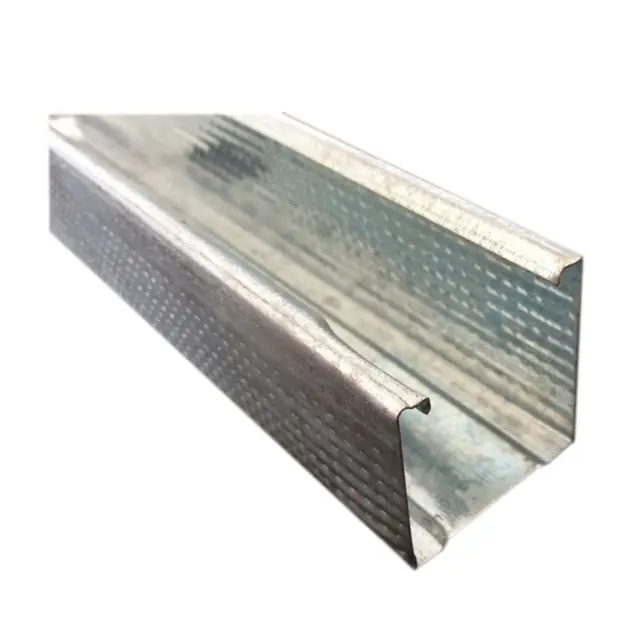 Galvanized steel drywall gi c-channel metal stud high strength