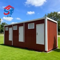 Cabine de toilettes préfabriquée sur mesure, de luxe, mobile, publique, portable, automatique et autonettoyante pour sites touristiques et parcs sportifs