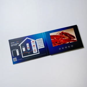 Libro de video <span class=keywords><strong>IPS</strong></span> de 7 pulgadas con 4GB y USB-C, con cubierta rígida, regalo de recuerdo para el cliente - Product Image 1