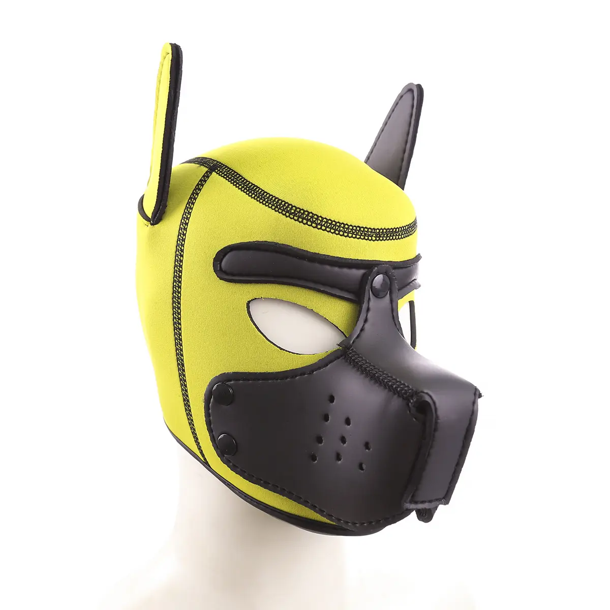 Latex Rubber Role Play Dog head Mask Puppy Head with Ears