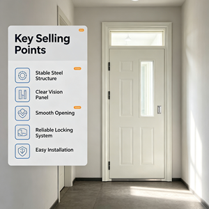 <span class=keywords><strong>Porte</strong></span> coupe-feu en acier pour salle de classe <span class=keywords><strong>avec</strong></span> fenêtre de vision et <span class=keywords><strong>barre</strong></span> <span class=keywords><strong>anti</strong></span>-<span class=keywords><strong>panique</strong></span>, <span class=keywords><strong>porte</strong></span> <span class=keywords><strong>métallique</strong></span> <span class=keywords><strong>anti</strong></span>-collision pour bâtiments scolaires - Product Image 2
