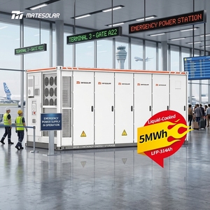 Batería de Litio de 5MWh Directo de Fábrica, Contenedor BESS de 20 pies, Sistema de Almacenamiento de Energía LFP de 314Ah, Baterías LifePO4 para <span class=keywords><strong>Aeropuerto</strong></span> - Product Image 1